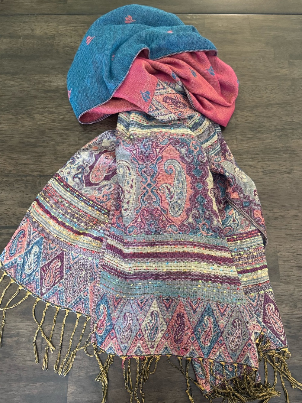 Multicolor Paisley Soft Winter Scarf Shawl Wrap Accessory